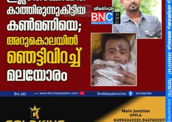 ഇ​ല്ലാ​താ​ക്കി​യ​ത് കാ​ത്തി​രു​ന്നു​കി​ട്ടി​യ ക​ൺ​മ​ണി​യെ; അറുകൊലയിൽ ഞെട്ടിവിറച്ച് മലയോരം