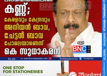 സർക്കാരിന് ലാഭവിഹിതത്തിലാണ് കണ്ണ്; കേരളവും കേന്ദ്രവും അനിയൻ ബാവ, ചേട്ടൻ ബാവ പോലെയാണെന്ന് കെ സുധാകരൻ