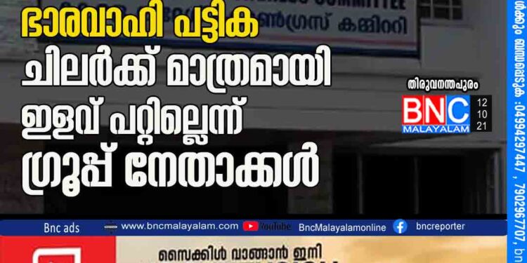 തർക്കം തീരാതെ കെപിസിസി ഭാരവാഹി പട്ടിക; ചിലർക്ക് മാത്രമായി ഇളവ് പറ്റില്ലെന്ന് ഗ്രൂപ്പ് നേതാക്കൾ