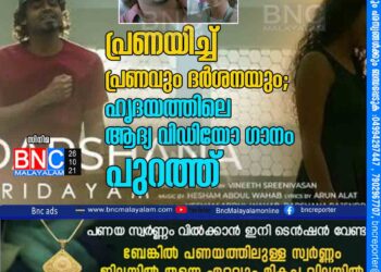 പ്രണയിച്ച്​ പ്രണവും ദർശനയും; ഹൃദയത്തിലെ ആദ്യ വിഡിയോ ഗാനം പുറത്ത്