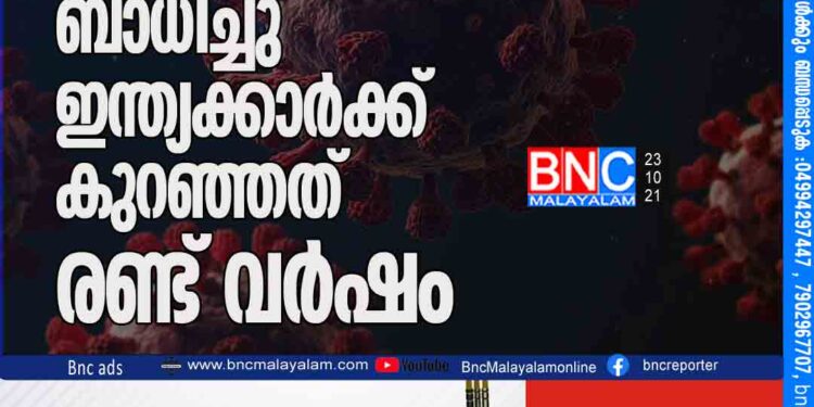 കോവിഡ് ആയുര്‍ദൈര്‍ഘ്യത്തെയും ബാധിച്ചു; ഇന്ത്യക്കാര്‍ക്ക് കുറഞ്ഞത് രണ്ട് വര്‍ഷം