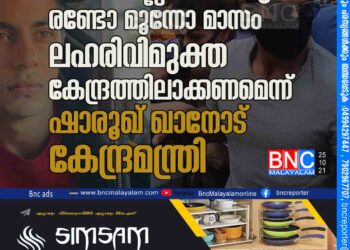 മകന് നല്ല ഭാവിയുണ്ട്, രണ്ടോ മൂന്നോ മാസം ലഹരിവിമുക്ത കേന്ദ്രത്തിലാക്കണമെന്ന് ഷാരൂഖ് ഖാനോട് കേന്ദ്രമന്ത്രി