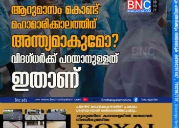 ആറുമാസം കൊണ്ട്​ മഹാമാരിക്കാലത്തിന്​ അന്ത്യമാകുമോ?വിദഗ്​ധർക്ക്​ പറയാനുള്ളത്​ ഇതാണ്​