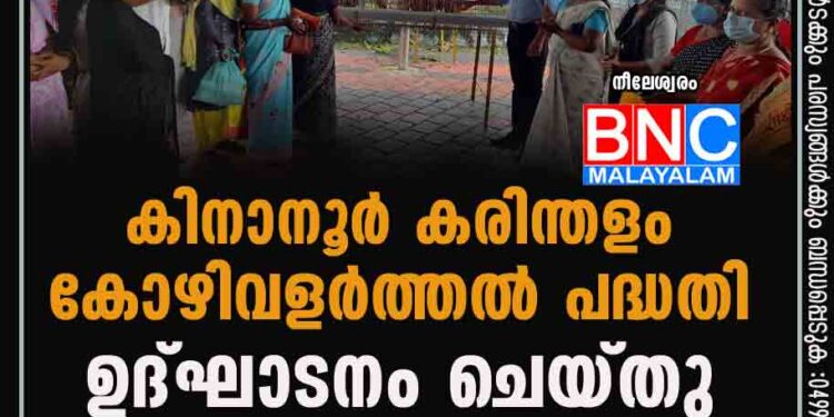 കിനാനൂർ കരിന്തളം കോഴിവളർത്തൽ പദ്ധതി ഉദ്ഘാടനം ചെയ്തു.