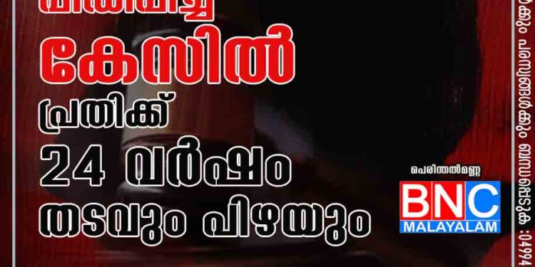 ബാലികയെ പീഡിപ്പിച്ച കേസിൽ പ്രതിക്ക് 24 വർഷം തടവും പിഴയും