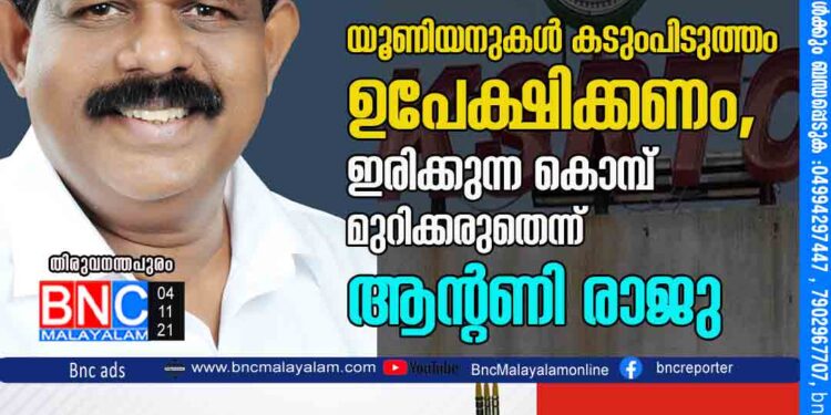 യൂണിയനുകൾ കടുംപിടുത്തം ഉപേക്ഷിക്കണം, ഇരിക്കുന്ന കൊമ്പ് മുറിക്കരുതെന്ന് ആൻ്റണി രാജു