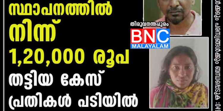 മുക്കുപണ്ടം വെച്ച് സ്വകാര്യഫിനാൻസ് സ്ഥാപനത്തിൽ നിന്ന് 1,20,000 രൂപ തട്ടിയ കേസ്; പ്രതികള്‍ പടിയില്‍