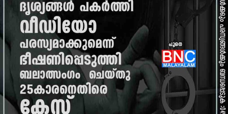 സഹോദരഭാര്യ കുളിക്കുന്നതിന്റെ ദൃശ്യങ്ങൾ പകർത്തി, വീഡിയോ പരസ്യമാക്കുമെന്ന് ഭീഷണിപ്പെടുത്തി ബലാത്സംഗം ചെയ്തു; 25കാരനെതിരെ കേസ്