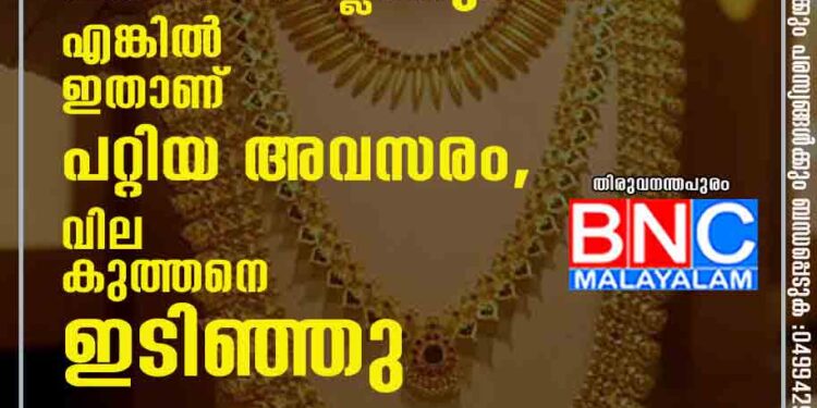 സ്വർണം വാങ്ങാൻ പ്ലാനുണ്ടോ? എങ്കിൽ ഇതാണ് പറ്റിയ അവസരം, വില കുത്തനെ ഇടിഞ്ഞു