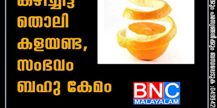 ഓറഞ്ച് കഴിച്ചിട്ട് തൊലി കളയണ്ട,​ സംഭവം ബഹു കേമം