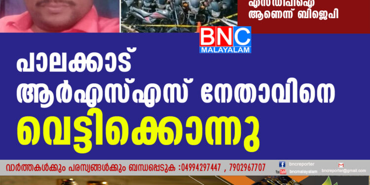 പാലക്കാട് ആര്‍എസ്എസ് നേതാവിനെ വെട്ടിക്കൊന്നു