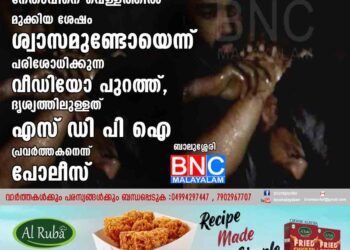 ഡി വൈ എഫ് ഐ നേതാവിനെ വെള്ളത്തിൽ മുക്കിയ ശേഷം ശ്വാസമുണ്ടോയെന്ന് പരിശോധിക്കുന്ന വീഡിയോ പുറത്ത്, ദൃശ്യത്തിലുള്ളത് എസ് ഡി പി ഐ പ്രവർത്തകനെന്ന് പോലീസ്