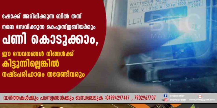 ഷോക്ക് അടിപ്പിക്കുന്ന ബിൽ തന്ന് നമ്മെ സേവിക്കുന്ന കെഎസ്ഇബിയ‌്‌ക്കും പണി കൊടുക്കാം, ഈ സേവനങ്ങൾ നിങ്ങൾക്ക് കിട്ടുന്നില്ലെങ്കിൽ നഷ്‌ടപരിഹാരം തരേണ്ടിവരും