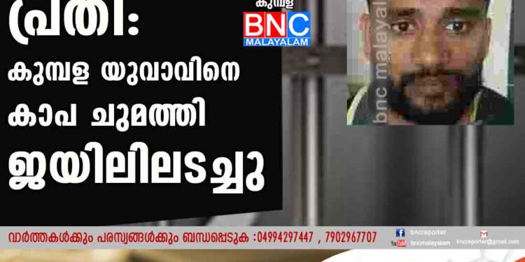 നിരവധി കേസുകളില്‍ പ്രതി: കുമ്പള യുവാവിനെ കാപ ചുമത്തി ജയിലിലടച്ചു