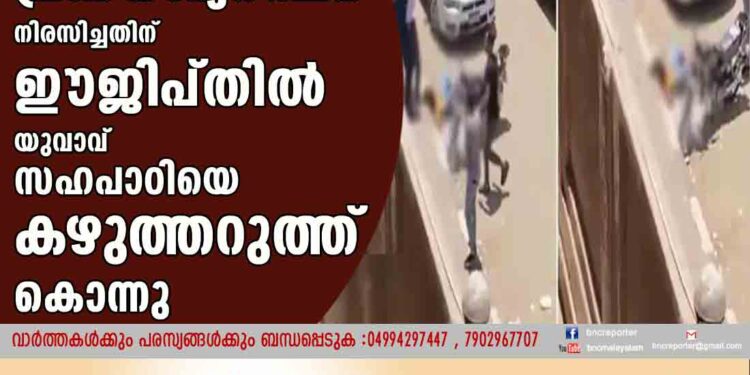 പ്രണയാഭ്യര്‍ത്ഥന നിരസിച്ചതിന് ഈജിപ്തില്‍ യുവാവ് സഹപാഠിയെ കഴുത്തറുത്ത് കൊന്നു