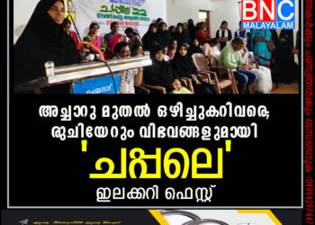 അച്ചാറു മുതല്‍ ഒഴിച്ചുകറിവരെ; രുചിയേറും വിഭവങ്ങളുമായി 'ചപ്പലെ' ഇലക്കറി ഫെസ്റ്റ്