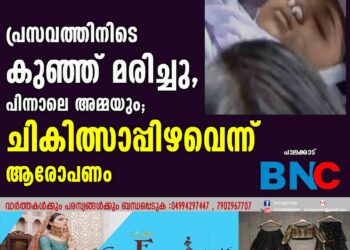 പ്രസവത്തിനിടെ കുഞ്ഞ് മരിച്ചു, പിന്നാലെ അമ്മയും; ചികിത്സാപ്പിഴവെന്ന് ആരോപണം