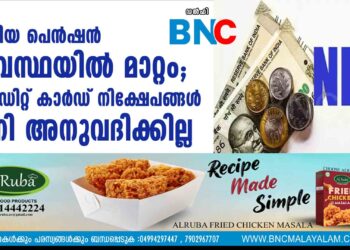 ദേശീയ പെൻഷൻ വ്യവസ്ഥയിൽ മാറ്റം; ക്രെഡിറ്റ് കാർഡ് നിക്ഷേപങ്ങൾ ഇനി അനുവദിക്കില്ല