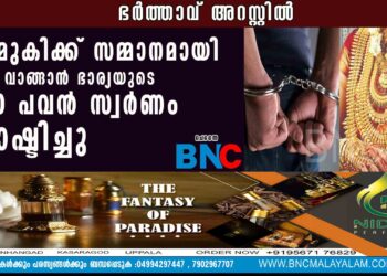 കാമുകിക്ക് സമ്മാനമായി കാർ വാങ്ങാൻ ഭാര്യയുടെ 200 പവൻ സ്വർണം മോഷ്ടിച്ചു