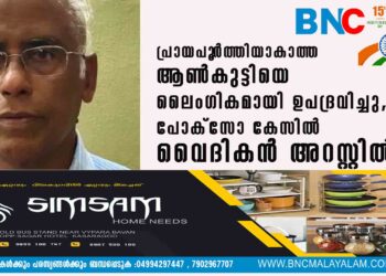 പ്രായപൂ‌ർത്തിയാകാത്ത ആൺകുട്ടിയെ ലൈംഗികമായി ഉപദ്രവിച്ചു, പോക്സോ കേസിൽ വൈദികൻ അറസ്റ്റിൽ