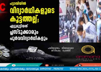 പട്ടാമ്പിയില്‍ വിദ്യാര്‍ഥികളുടെ കൂട്ടത്തല്ല്; ഏറ്റുമുട്ടിയത് പ്ലസ്ടുക്കാരും പൂര്‍വവിദ്യാര്‍ഥികളും