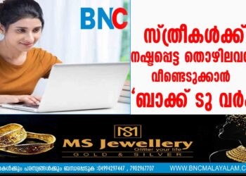 സ്ത്രീകൾക്ക് നഷ്ടപ്പെട്ട തൊഴിലവസരം വീണ്ടെടുക്കാൻ ‘ബാക്ക് ടു വർക്ക് ’