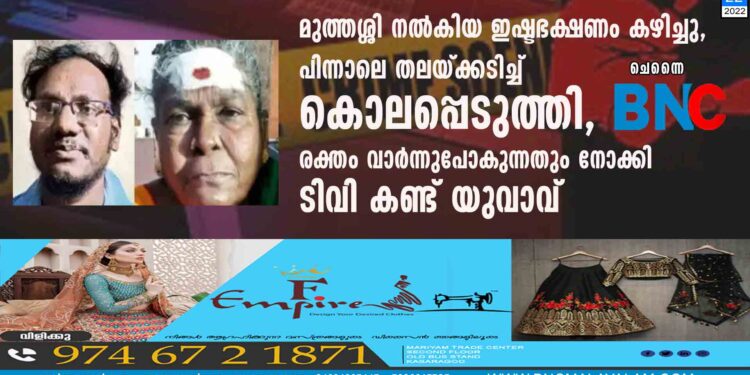 മുത്തശ്ശി നൽകിയ ഇഷ്ടഭക്ഷണം കഴിച്ചു, പിന്നാലെ തലയ്ക്കടിച്ച് കൊലപ്പെടുത്തി, രക്തം വാർന്നുപോകുന്നതും നോക്കി ടിവി കണ്ട് യുവാവ്