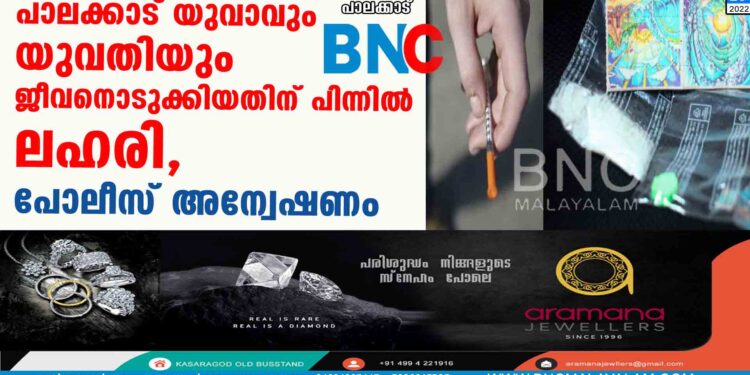 പാലക്കാട് യുവാവും യുവതിയും ജീവനൊടുക്കിയതിന് പിന്നില്‍ ലഹരി; പോലീസ് അന്വേഷണം