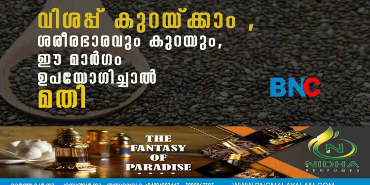 വിശപ്പ് കുറയ്ക്കാം , ശരീരഭാരവും കുറയും, ഈ മാർഗം ഉപയോഗിച്ചാൽ മതി