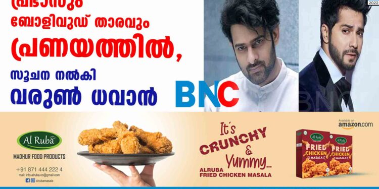 പ്രഭാസും ബോളിവുഡ് താരവും പ്രണയത്തിൽ, സൂചന നൽകി വരുൺ ധവാൻ