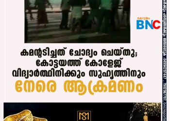 കമന്റടിച്ചത് ചോദ്യം ചെയ്തു; കോട്ടയത്ത് കോളേജ് വിദ്യാർത്ഥിനിക്കും സുഹൃത്തിനും നേരെ ആക്രമണം