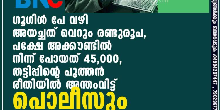 ഗൂഗിൾ പേ വഴി അയച്ചത് വെറും രണ്ടുരൂപ, പക്ഷേ അക്കൗണ്ടിൽ നിന്ന് പോയത് 45,000, തട്ടിപ്പിന്റെ പുത്തൻ രീതിയിൽ അന്തംവിട്ട് പൊലീസും