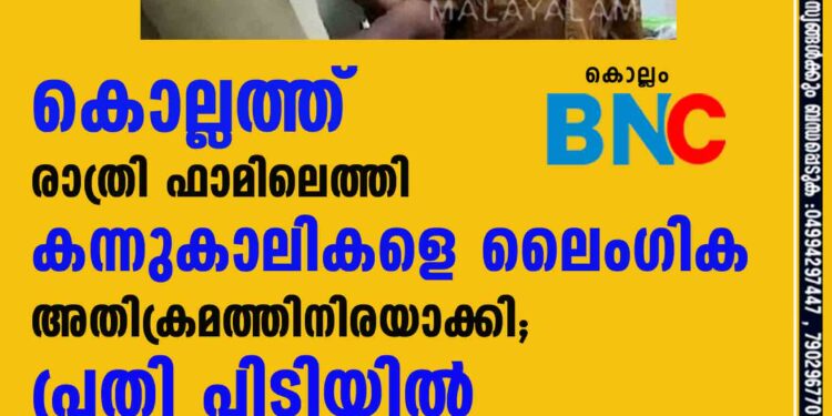 കൊല്ലത്ത് രാത്രി ഫാമിലെത്തി കന്നുകാലികളെ ലൈംഗിക അതിക്രമത്തിനിരയാക്കി; പ്രതി പിടിയിൽ