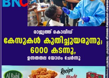 രാജ്യത്ത് കൊവിഡ് കേസുകൾ കുതിച്ചുയരുന്നു; 6000 കടന്നു, ഉന്നതതല യോഗം ചേർന്നു