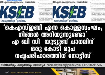 വ്യാജപ്രചാരണങ്ങള്‍ക്കെതിരെ ശക്തമായ നിയമനടപടി