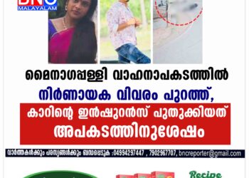 മൈനാഗപ്പള്ളി വാഹനാപകടത്തിൽ നിര്‍ണായക വിവരം പുറത്ത്