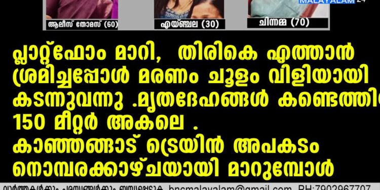 കാഞ്ഞങ്ങാട് ട്രെയിന്‍ അപകടം നൊമ്പരക്കാഴ്ചയായി മാറുമ്പോള്‍